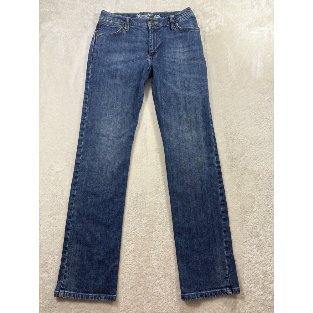 Wrangler Boys Retro Slim Straight Blue Jeans 16 Regular Meas: 28x30.5